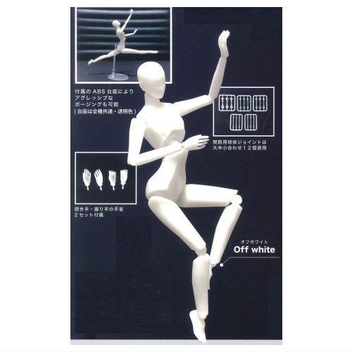 Yamato Mannequin 1/12 size nude Part.2 [1.Off white]