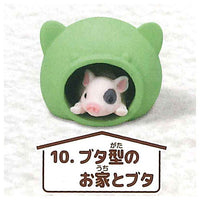 Sugomori pet [10.Pig-shaped house and pig]