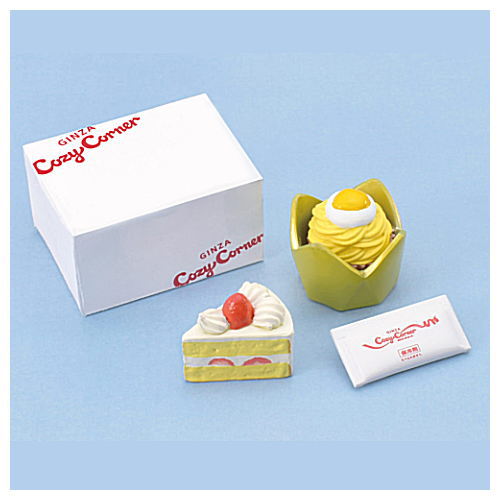 Hanako Daiginza miniature collection [5.Ginza Cozy Corner Strawberry Shortcake & Mont Blanc]