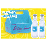 Retro Juice Case & Bottle Juice Mascot [2.2 Cider + handheld case]