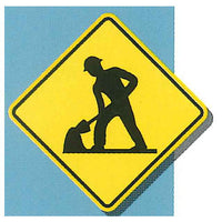 Sign mini towel Part.2 [1.Warning sign (Road Works)]