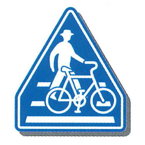 Sign mini towel Part.2 [7.Indication Signs (Bicycle Crossing Zone)]