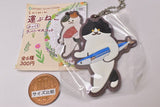 Artuniv Techni Colour SUIMIN Carrying cat Pukkuri rubber mascot [3.Pacific saury]