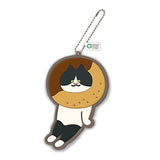 Artuniv Techni Colour SUIMIN Carrying cat Pukkuri rubber mascot [6.Donyatsu]