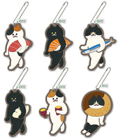 Artuniv Techni Colour SUIMIN Carrying cat Pukkuri rubber mascot [All 6 type set(Full Complete)]