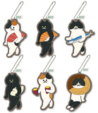 Artuniv Techni Colour SUIMIN Carrying cat Pukkuri rubber mascot [All 6 type set(Full Complete)]