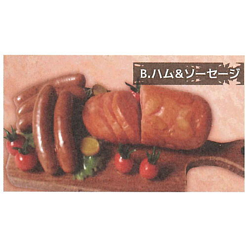 Super Precision Resin Clay American Diner on Woodboard [2.Ham & sausage]