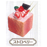 Fuwafuwa Honey Toast Ball chain [3.Strawberry]
