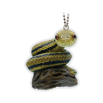 Japanese snake mascot ball chain [1.Striped snake]