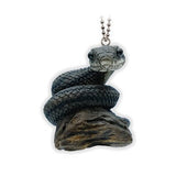 Japanese snake mascot ball chain [2.Striped snake (crow snake)]