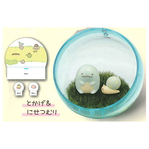 Sumikkogurashi Capsule Terrarium [5.Tokage & Nisetsumuri]