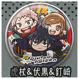 Jujutsu Kaisen Charabanchoukou Can Badge [10. Yuji Itadori & Megumi Fushiguro & Nobara Kugisaki]