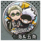 Jujutsu Kaisen Charabanchoukou Can Badge [12.Kento Nanami & Satoru Gojo]