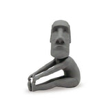 Moai mascot figure to stretch [4.Bend forward]