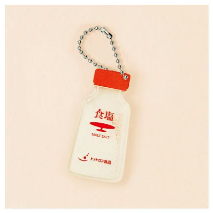 Tottoron shokuhin Salt acrylic key chain [1.Salt (red)]