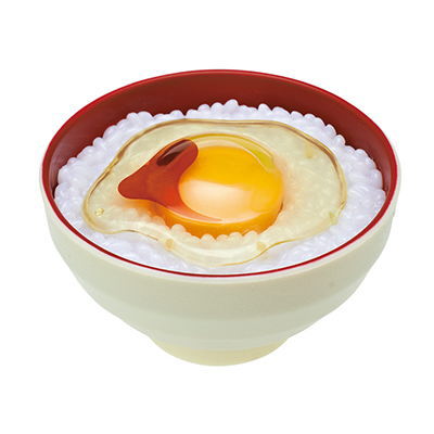 Tamagokakegohan light [1.Shoyugakenamatamago(white bowl)]