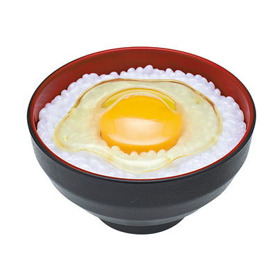 Tamagokakegohan light [3.Namatamago(black bowl)]