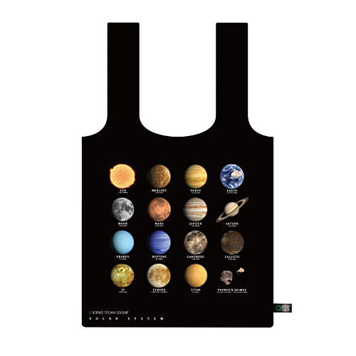 Science Technicolor Astronomical Observation Eco Bag Collection [4.Solar system astronomical map]