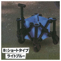 Foldable! The mini carry cart [2.Short type (light blue)]