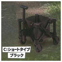 Foldable! The mini carry cart [3.Short type (black)]