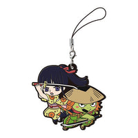 ONE PIECE Capsule Rubber Mascot Wano Country hen Ver.2 [5.Kikunojo & Kawamatsu]