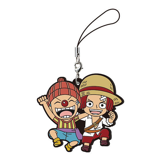 ONE PIECE Capsule Rubber Mascot Wano Country hen Ver.2 [8.Shanks & Buggy]