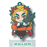 Kimetsu no Yaiba Charabanchoukou Rubber mascot Part.8 [1.Kyojuro Rengoku & Kasugai Crows]