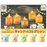 Pompompurin 25th Anniversary Candle Collection [All 5 type set(Full Complete)]