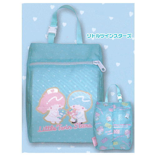 Sanrio Characters Can be attached to the bag! Pouch collection [3.Little Twin Stars]