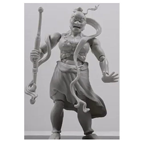 Kanzenchouaku, Messeyo. Fully movable. Nio statue [1.A-statue Japanese cypress]