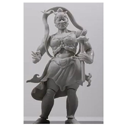 Kanzenchouaku, Messeyo. Fully movable. Nio statue [2.Un-statue Japanese cypress]