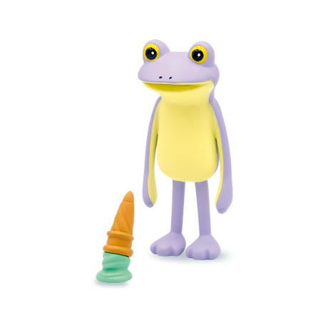 Subetegaoshimaininatta Frog mascot figure [5.Purple frog and green tea ice cream]