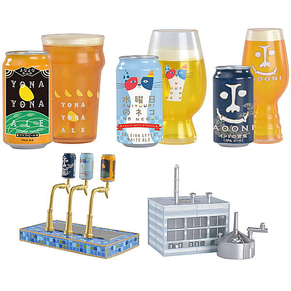 Yona Yona Ale Miniature Collection [Normal 5 type set (Lucky item: Wednesday Cat is NOT including)]