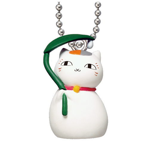 Natsume Yuujinchou Nyanko Sensei Rainy day mascot [1.Leaf umbrella and Nyanko Sensei]