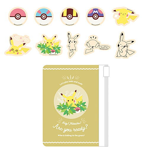 Pokemon POKE DAYS Vinyl pouch Sticker [3.Ver.Beige]