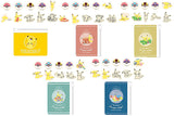 Pokemon POKE DAYS Vinyl pouch Sticker [All 5 type set(Full Complete)]