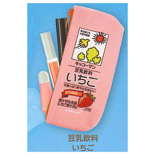 Kikkoman Cold Soymilk Pouch [3.Soy milk drink strawberry]