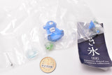 Japanese shaved ice miniature collection [5.Tiger Ice Scraper (Blue) + My Syrup (Melon)]