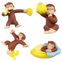 Curious George Banana Daisuki! Figure [All 4 type set(Full Complete)]