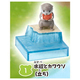 Atsumete Otter secret base [1.Waterside and otter (standing)]