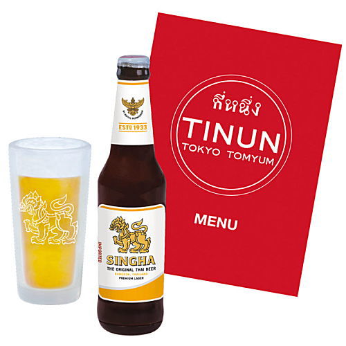 TOKYO TOM YUM TINUN Miniature Collection [4.Singha & Menu]