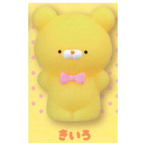 Otoboke kumasan Sofubi Mascot [6.Yellow]