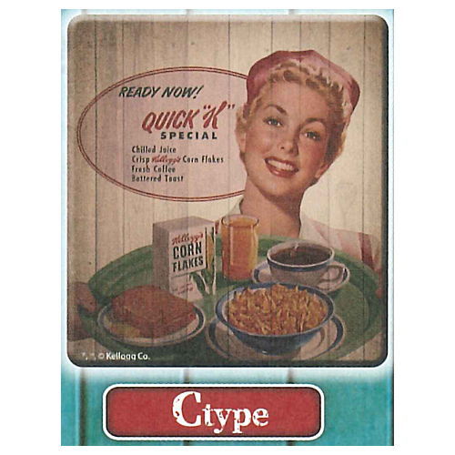 Kellogg's American Wood Plate Magnet [3.C type]