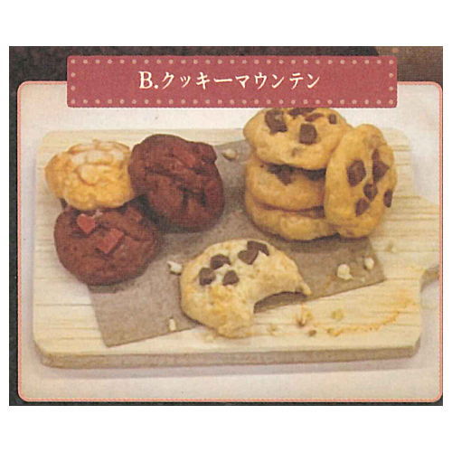 Super Precision Resin Clay SWEETS on wood board [2.Cookie Mountain]