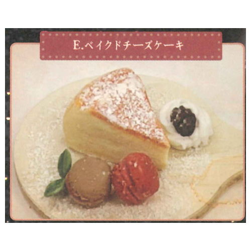Super Precision Resin Clay SWEETS on wood board [5.Baked cheese cake]
