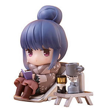 Gashapon kuji Yurucamp Assort [1.A award: Big Figure Rin Shima]