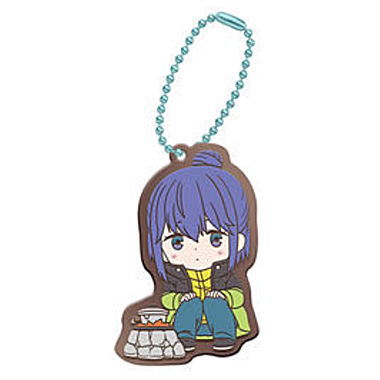 Gashapon kuji Yurucamp Assort [6.B award: Rubber mascot Rin Shima B]