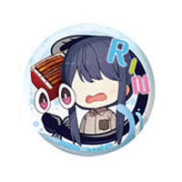 Gashapon kuji Yurucamp Assort [10.C award: Can Badge Rin Shima B]