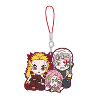 Kimetsu no Yaiba Metsu! Capsule Rubber Mascot Part.9 [10.Kyojuro Rengoku & Tengen Uzui & Mitsuri Kanroji]