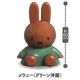 Miffy Anywhere Pettan Stand Mascot [5.Melanie (green clothes)]